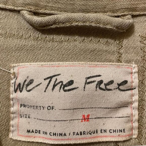 Free People Women's Swept Up Bandana Patch Work Oversize Shirt Jacket Medium - Picture 6 of 8